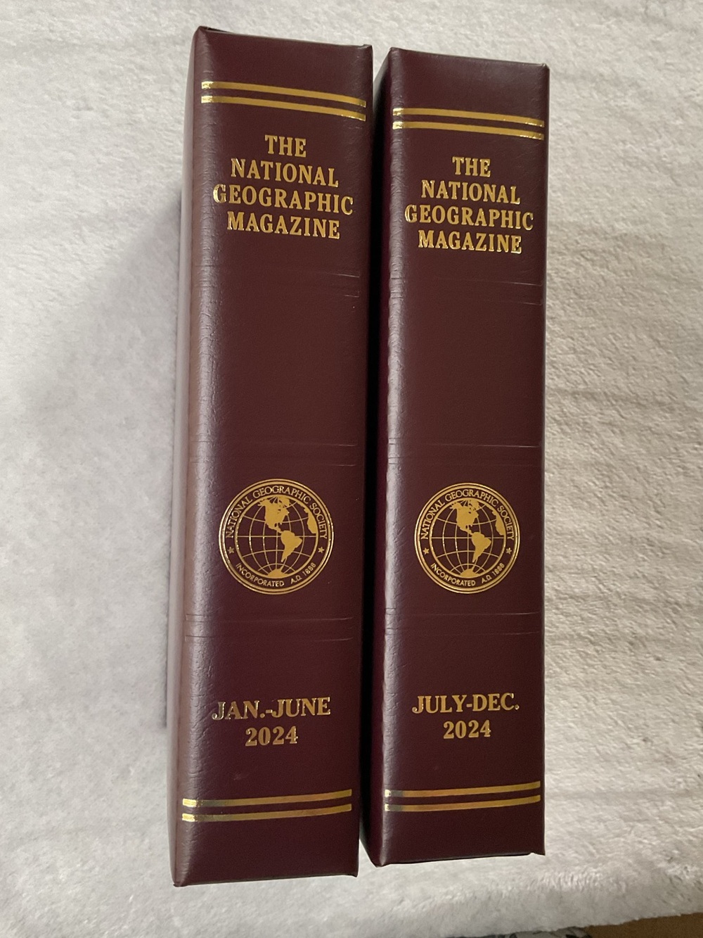 Lot 2 (1 yr) National Geographic Magazine EMPTY Slip Cover/Case/Holder 2024
